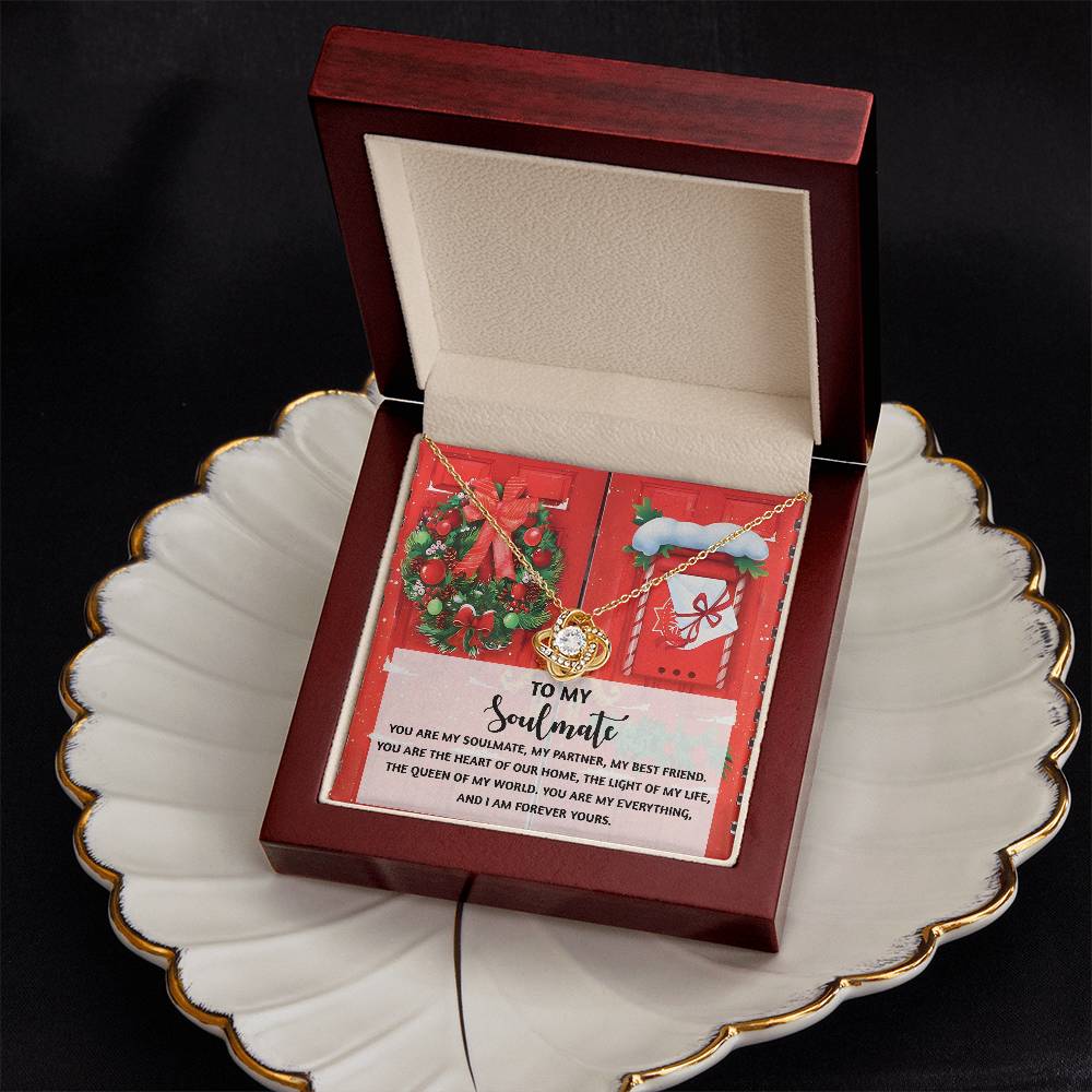 To My Soulmate Necklace, Christmas Gifts For My Wife, Funny Christmas Gift For Wife, Soulmate Gifts For Her, Christmas For Wife