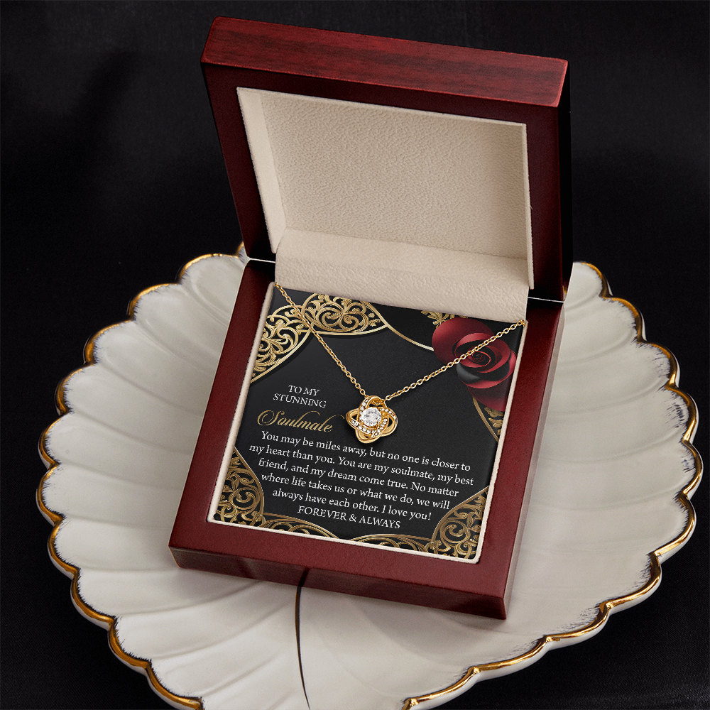 To My Stunning Soulmate Necklace, Valentine Gift For My Wife, Valentine's Gifts For Wife, Valentine Gifts For Her Romantic, Valentine's Day Gifts