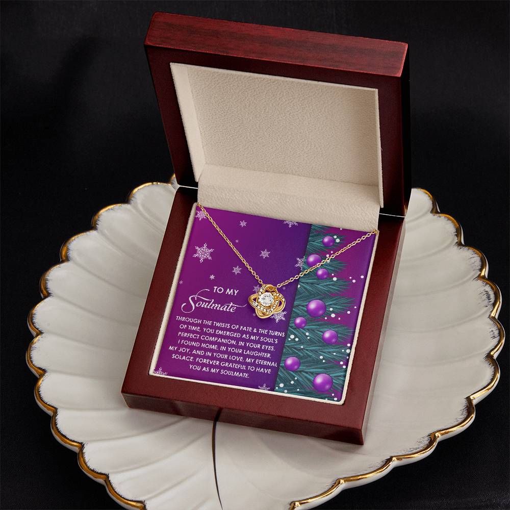 To My Soulmate Necklace, Christmas Gift For Wives, Christmas Present For Girlfriend, My Soulmate Gifts For Her