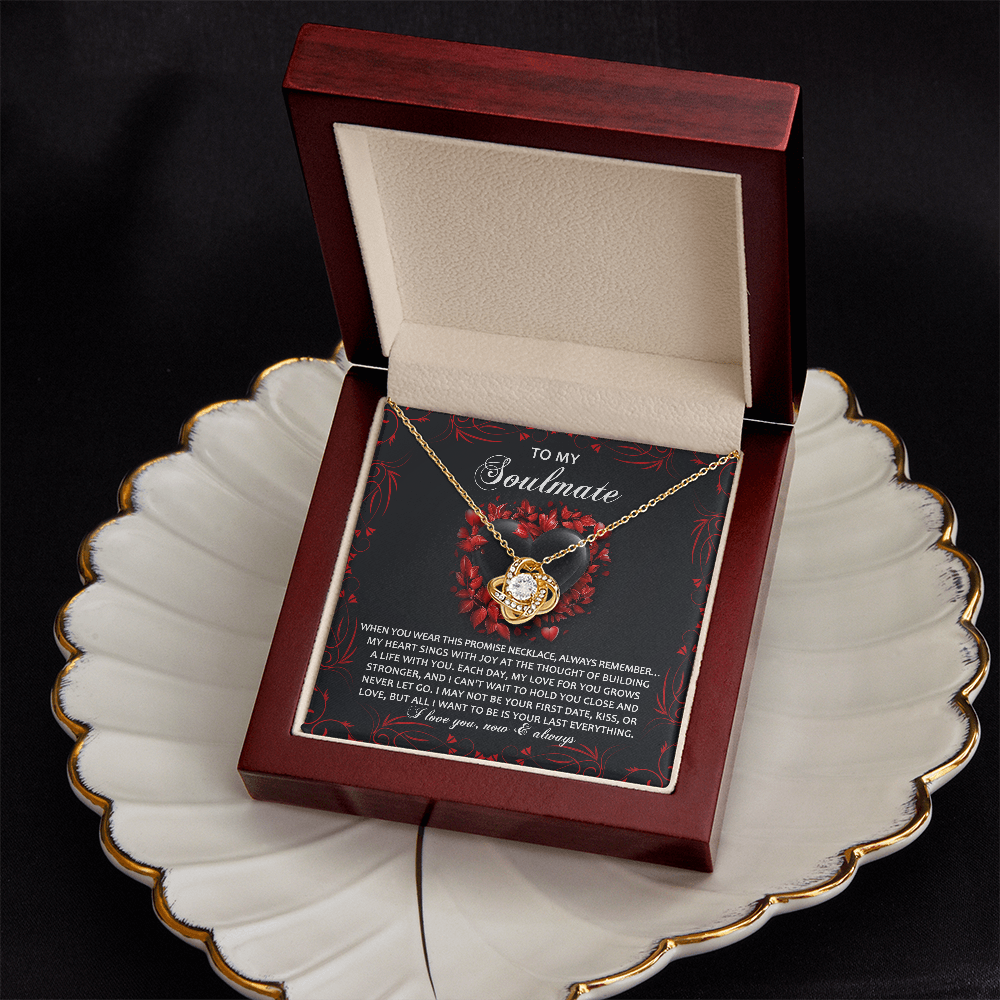 To My Soulmate Necklace, Unique Valentine Gifts For Her, Valentine Birthday Gifts, My Soulmate Gifts For Her, Valentine Jewelry For Women