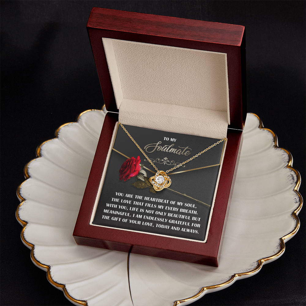 To My Soulmate Necklace, Valentine Gift For Wife, Great Valentine Gifts For Her, Valentine's Gift For Wife, Best Valentine Gift For Wife