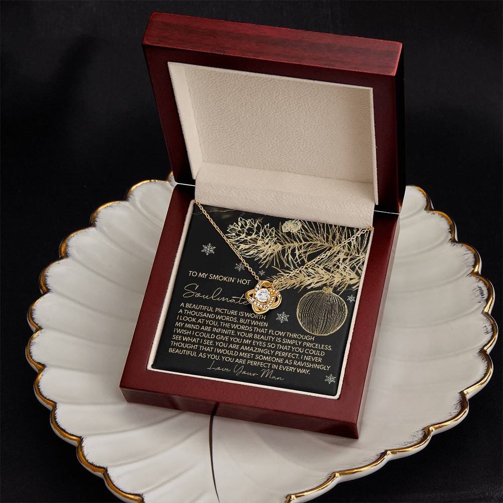 To My Smokin's Hot Soulmate Necklace, Christmas Gift For Wife Ideas, Christmas Jewelry For Women, My Soulmate Gifts For Her