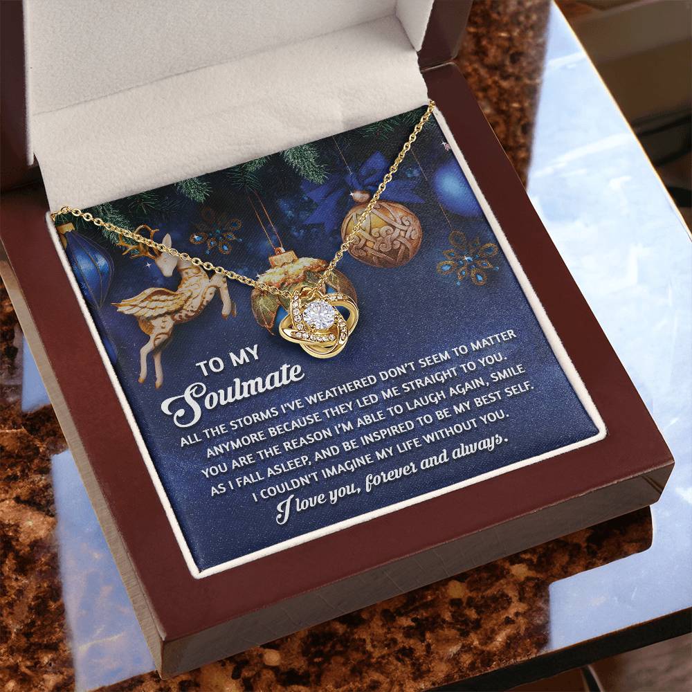 To My Soulmate Necklace, Christmas Gifts For Wife, Gifts For Husband From Wife Unique Christmas, Wife Christmas Gift, Christmas For Wife