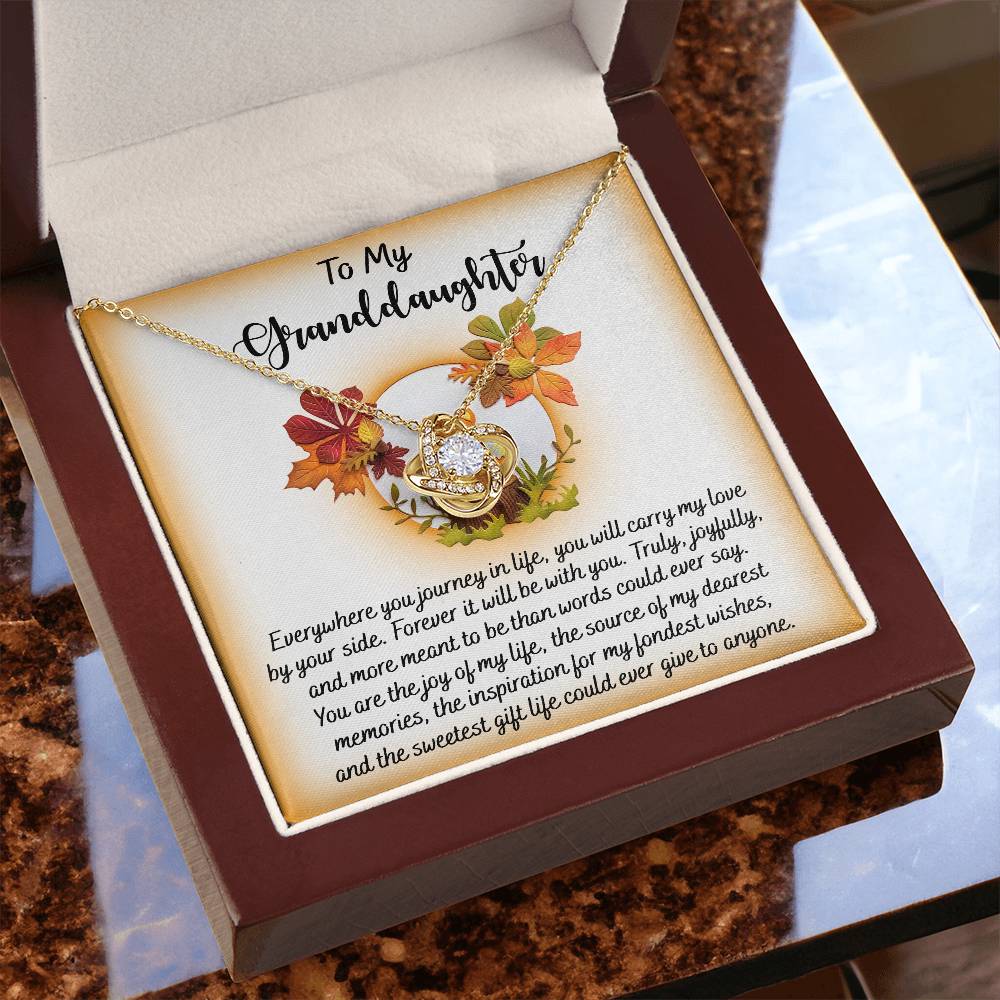 To My Granddaughter Necklace, Grandmother Granddaughter Gifts, Granddaughter Necklace From Grandparents, Christmas Gifts For Granddaughter