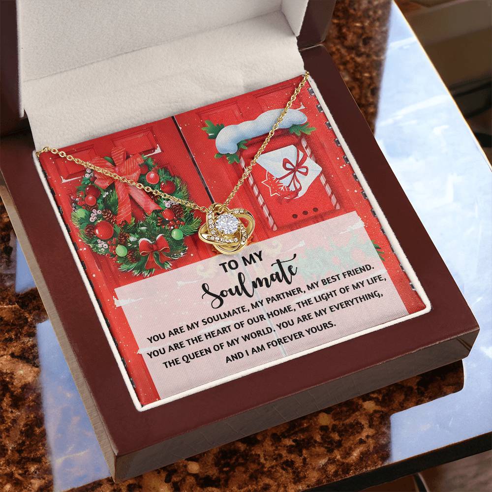 To My Soulmate Necklace, Christmas Gifts For My Wife, Funny Christmas Gift For Wife, Soulmate Gifts For Her, Christmas For Wife