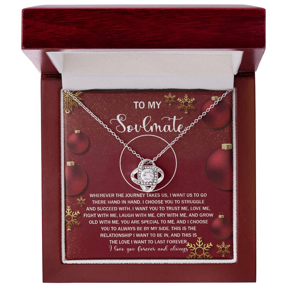 To My Soulmate Necklace, Gifts For Soulmate, Christmas Presents For Girlfriend, Gifts For Husband From Wife Unique Christmas