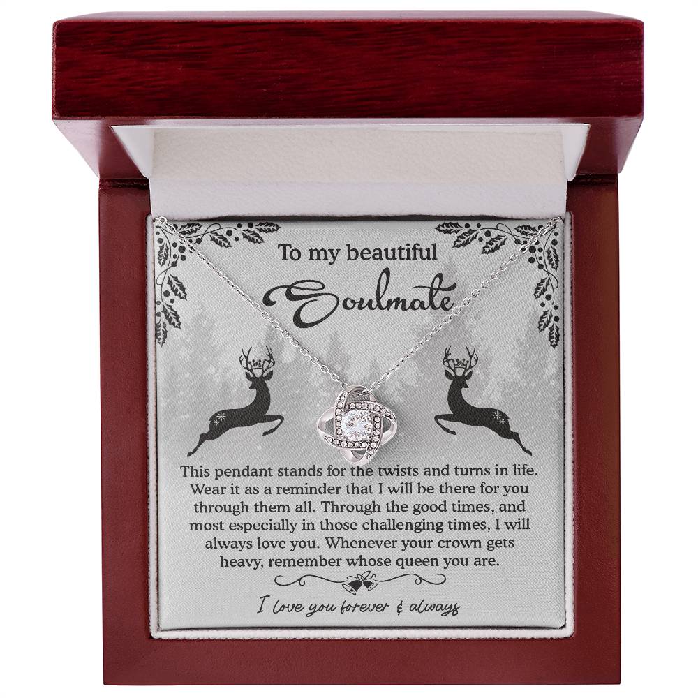To My Beautiful Soulmate Necklace, My Soulmate Gifts For Her, Wife Christmas Gift Ideas, Christmas Presents For Gf