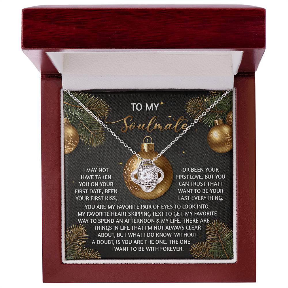 To My Soulmate Necklace, Wife Christmas Gift, Best Christmas Gifts For My Wife, Funny Christmas Gift For Wife