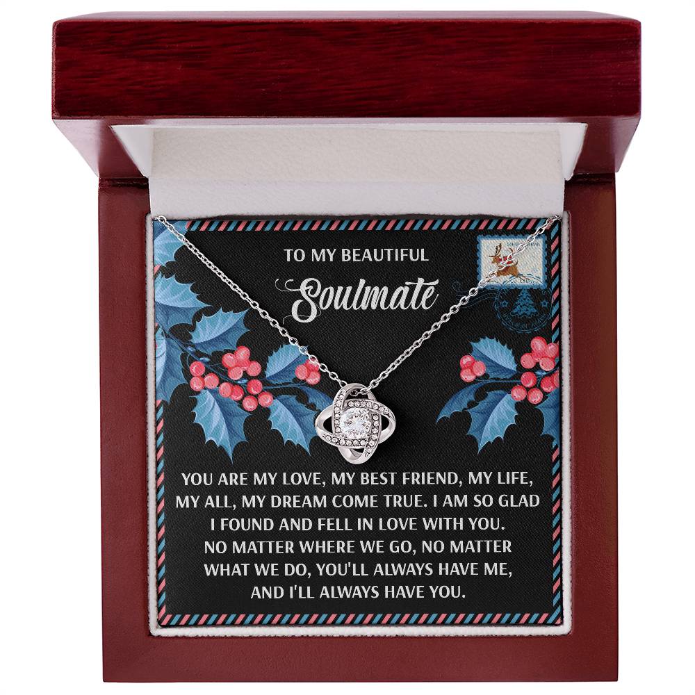 To My Beautiful Soulmate Necklace, Christmas Presents For Women, Christmas Gifts Ideas For Wife, Gifts For Her For Christmas