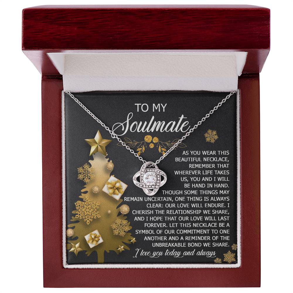 To My Soulmate Necklace, Soulmate Gifts For Her, Wife Christmas Gifts, Girlfriend Christmas Necklace, Christmas Presents Women