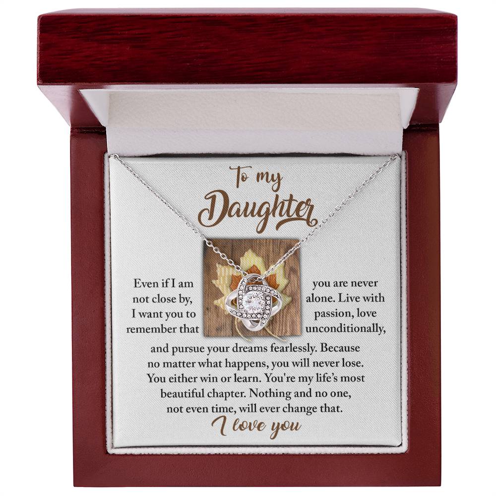 To My Daughter Necklace From Mom, Gifts For Daughter From Dad, To My Daughter Necklace Love Dad