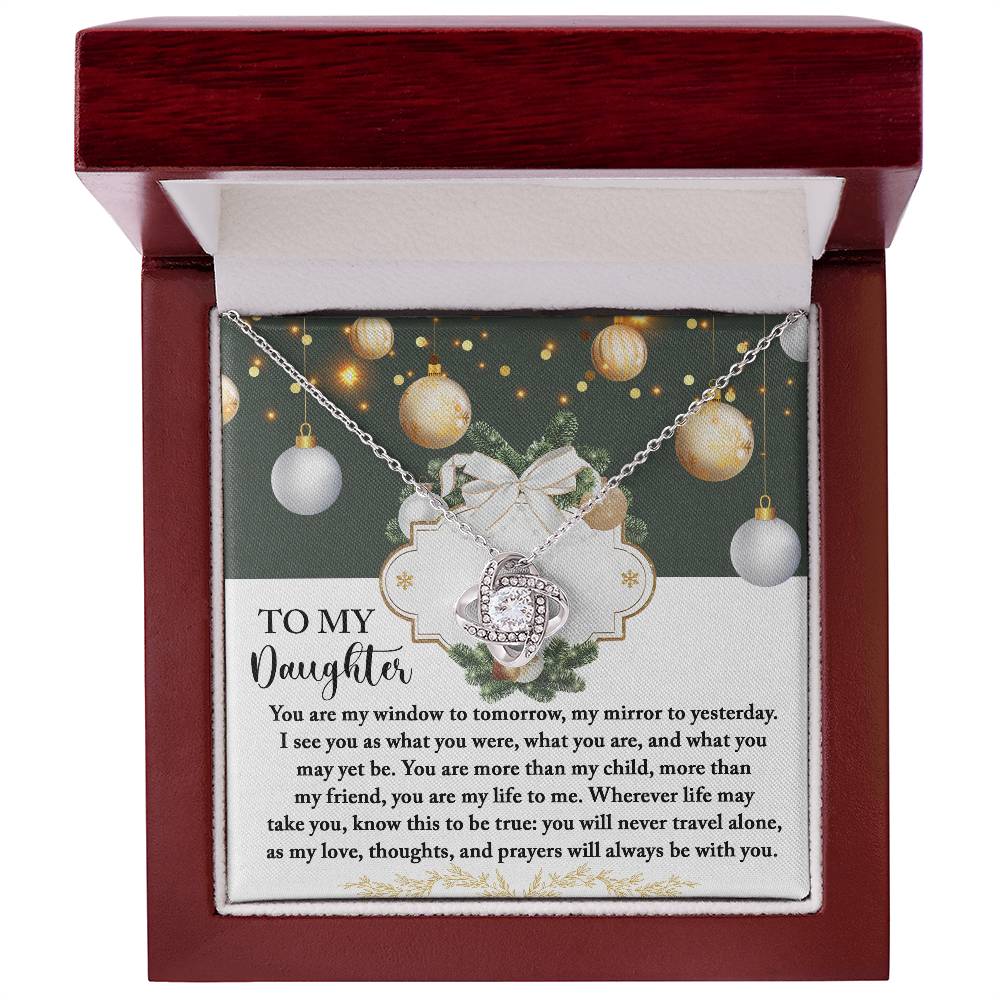 Christmas Gift For Daughter Adult, Christmas Gift From Daughter To Dad, Daughter Necklaces From Mom, To My Lovely Daughter Necklace