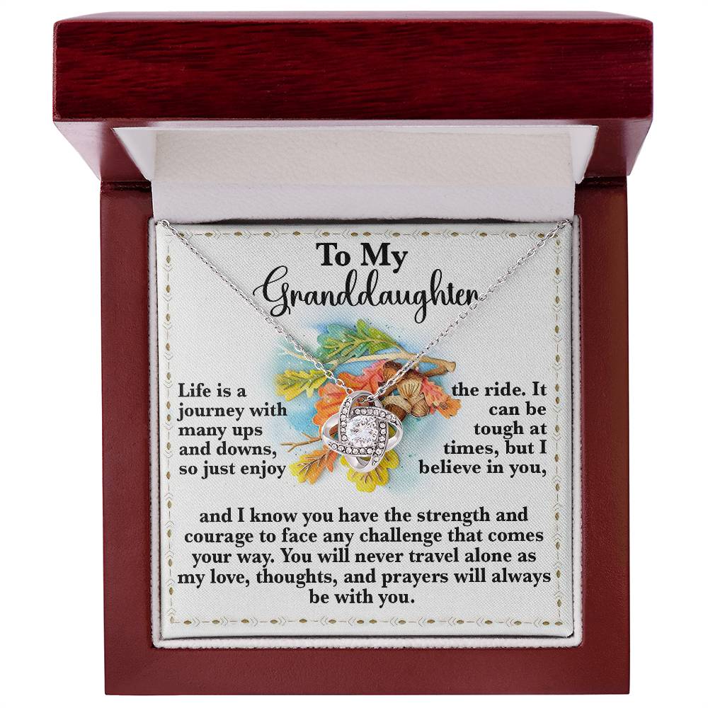 To My Granddaughter Necklace, Gifts For Granddaughter From Grandparents, Granddaughter Necklace From Nana, Valentines Gifts For Granddaughter