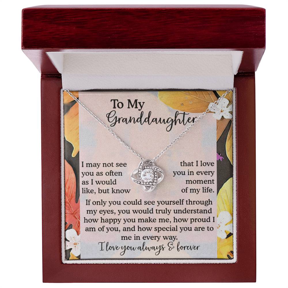 To My Granddaughter Necklace, Necklaces For Granddaughters, Granddaughter Valentine Gift, Gifts For 18 Year Old Granddaughter, Granddaughter From Grandpa