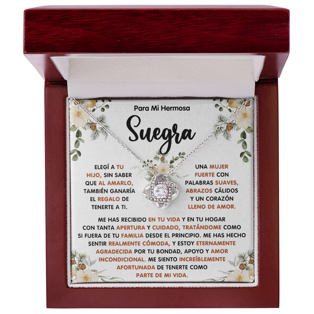 Regalo De Navidad Para Mi Suegra, Un Regalo Unico Para El Amor De Mi Vida - Love Knot - SUEG_BR2_NLNM10_1