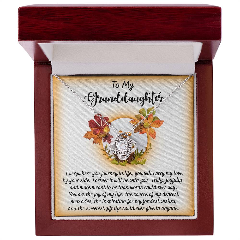 To My Granddaughter Necklace, Grandmother Granddaughter Gifts, Granddaughter Necklace From Grandparents, Christmas Gifts For Granddaughter