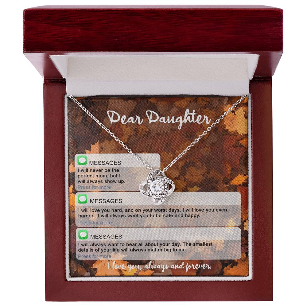 To My Daughter Necklace, Necklaces For Daughter From Dad, To My Daughter From Mom