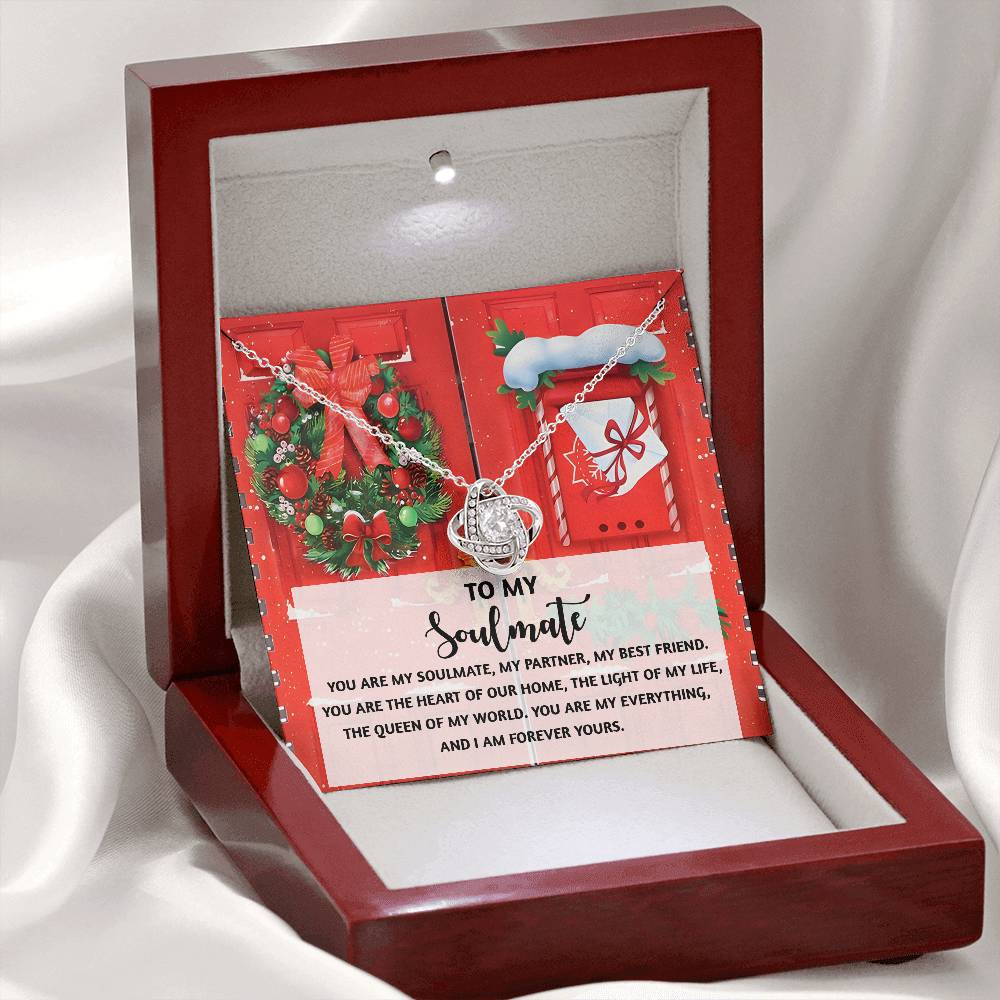 To My Soulmate Necklace, Christmas Gifts For My Wife, Funny Christmas Gift For Wife, Soulmate Gifts For Her, Christmas For Wife