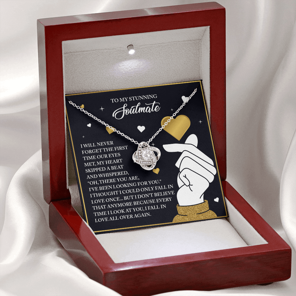 To My Stunning Soulmate Necklace, Valentine Gift For My Wife, Valentine's Gifts For Wife, Valentine Gifts For Her Romantic, Valentine's Day Gifts