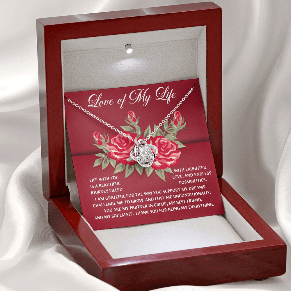 Love Of My Life Necklace, Valentine's Gifts For Wife, Valentine's Necklace For Her, Women's Valentine's Day Gifts, Best Valentine Gifts For Wife