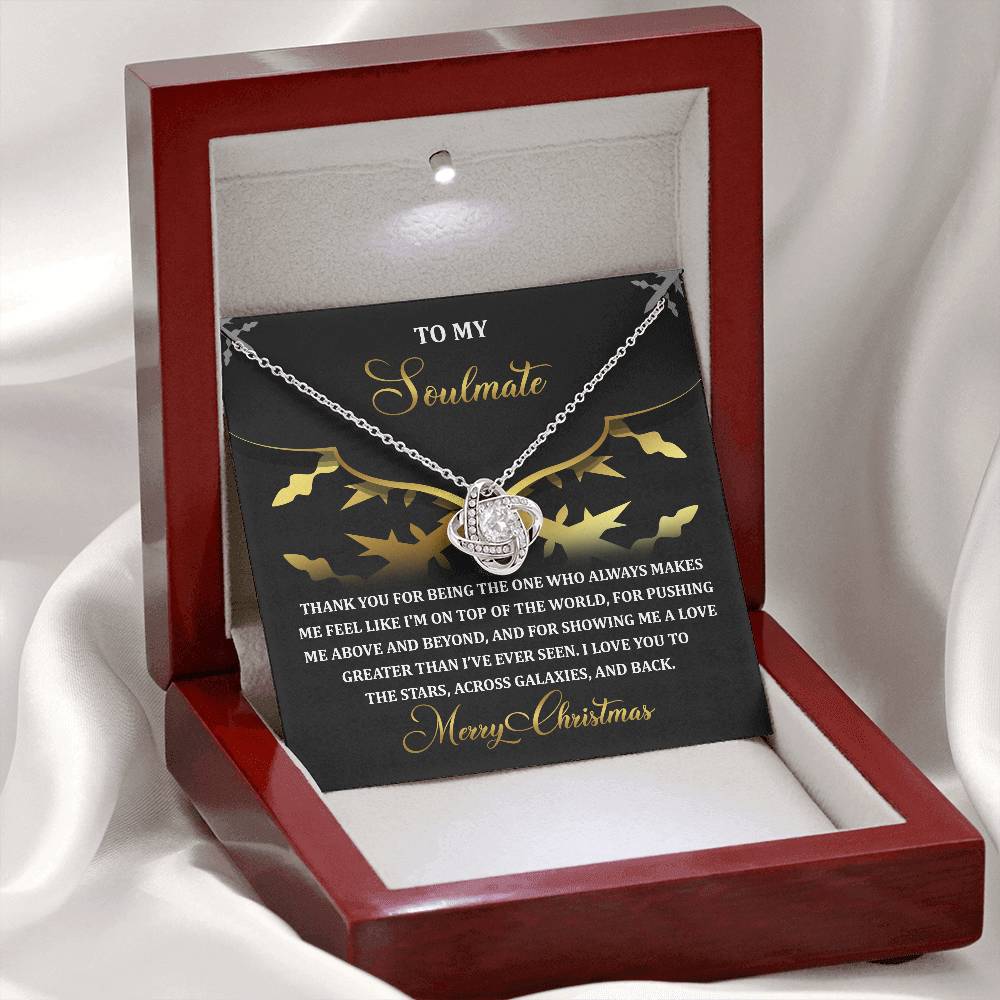 To My Soulmate Necklace, Christmas Gifts For Girlfriend, Christmas Presents For Wife, Soulmate Necklace For Women