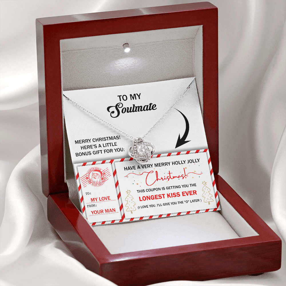 To My Soulmate Necklace For Women Funny, Christmas Gift For Girlfriend, Special Christmas Gift For My Wife, Christmas Presents For Gf