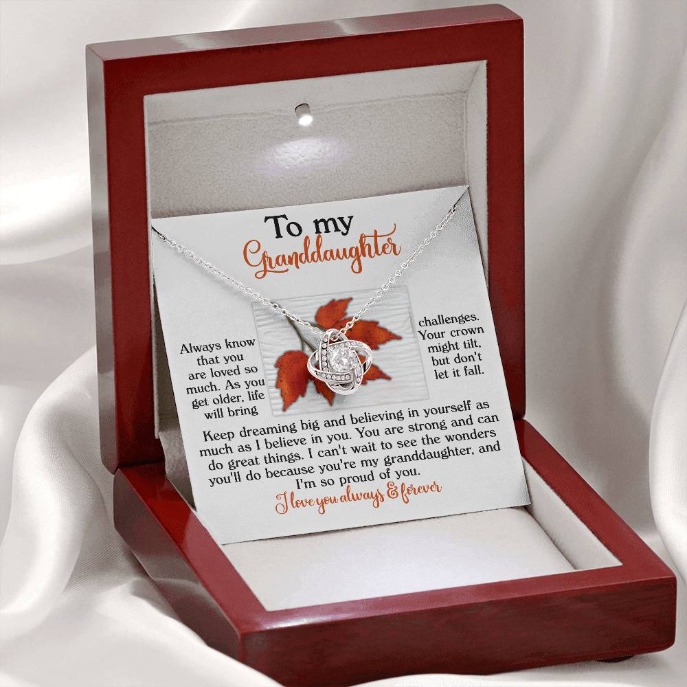 To My Granddaughter Necklace, Gifts Valentines Day For Granddaughter, Grandmother Granddaughter Necklace, Papa Necklace For Granddaughter