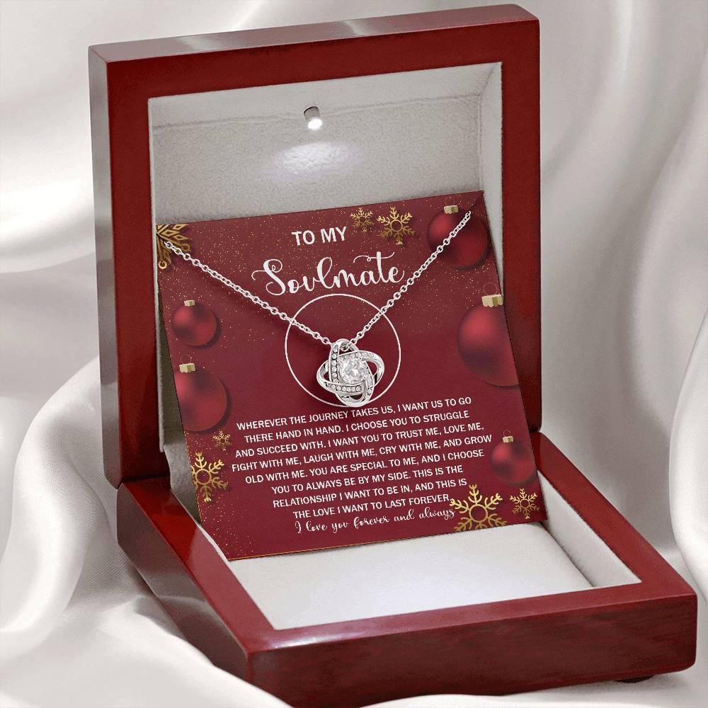 To My Soulmate Necklace, Gifts For Soulmate, Christmas Presents For Girlfriend, Gifts For Husband From Wife Unique Christmas