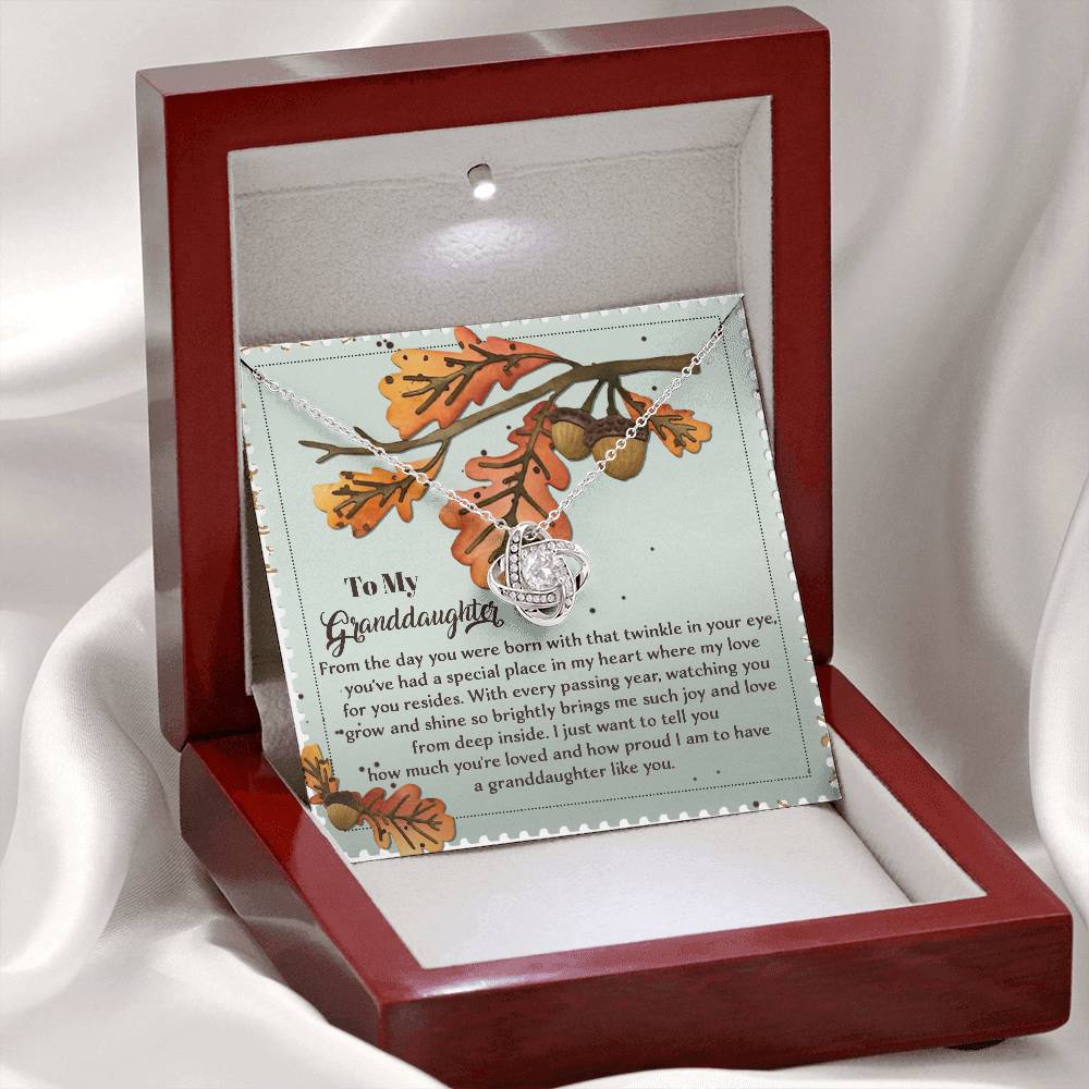 To My Granddaughter Necklace, Gifts For Granddaughter From Grandma, Valentines Card For Granddaughter, Necklace For Granddaughter From Grandpa