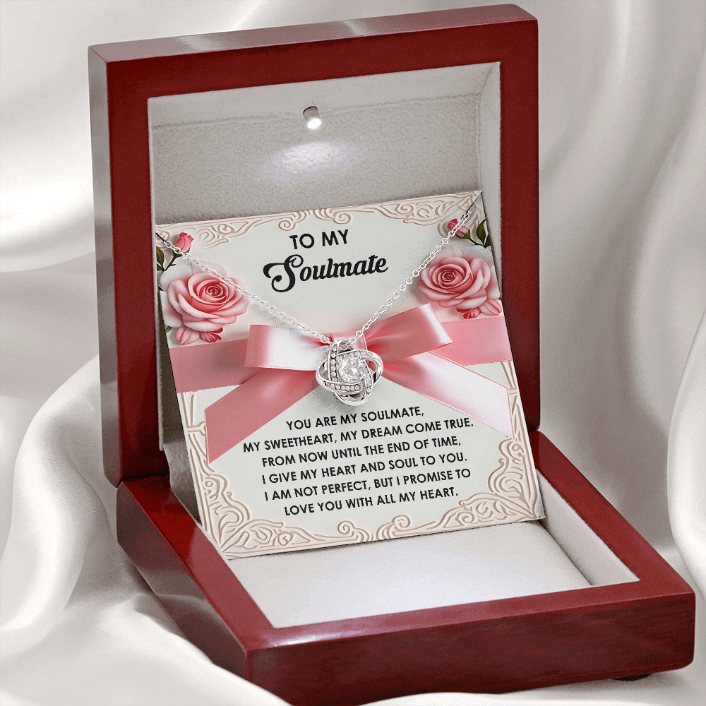 To My Soulmate Necklace, Valentine's For Her, Valentine Necklaces For Women, Valentine Day For Wife, Unique Valentine Gifts For Her