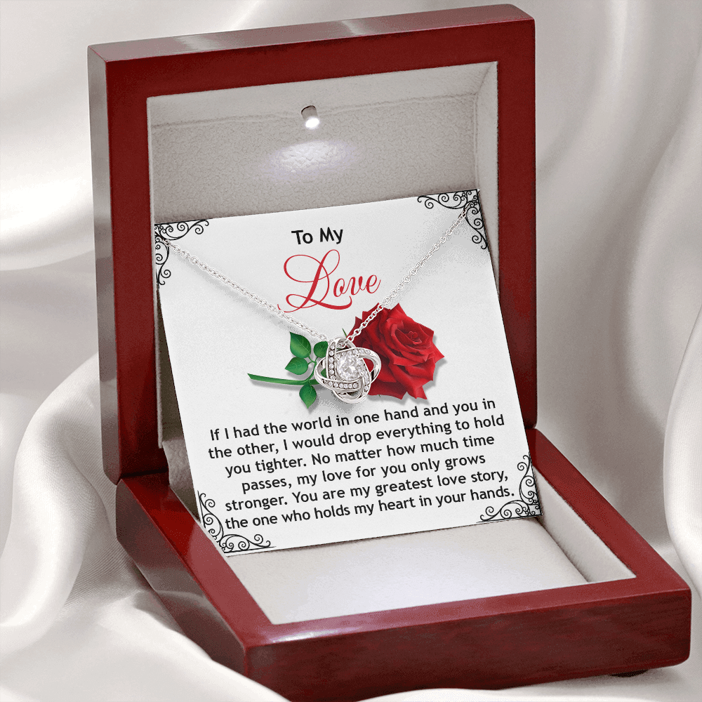 To My Love Necklace, Valentine Gift For Wife, Valentine's Necklace For Her, Valentine Gift For Wife From Husband, Necklace For My Girlfriend