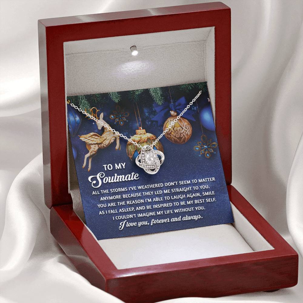 To My Soulmate Necklace, Christmas Gifts For Wife, Gifts For Husband From Wife Unique Christmas, Wife Christmas Gift, Christmas For Wife