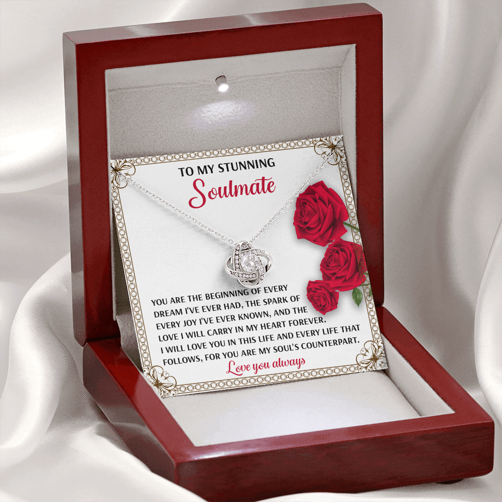 To My Stunning Soulmate Necklace, Best Valentine Gifts For Wife, Naughty Valentine's Gifts For Wife, Valentine Gifts For My Wife, Valentine For Wife