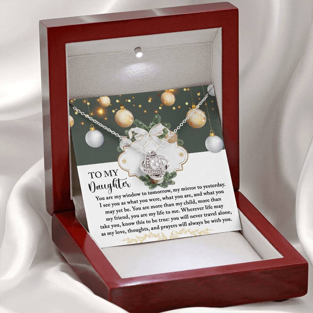 Christmas Gift For Daughter Adult, Christmas Gift From Daughter To Dad, Daughter Necklaces From Mom, To My Lovely Daughter Necklace