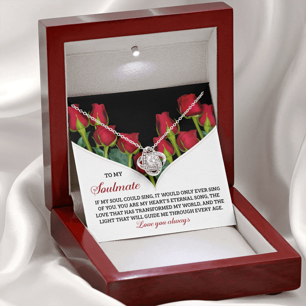To My Soulmate Necklace, Gift For A Girlfriend Woman, Soulmate Necklace For Women, Valentine Gifts For My Wife, Necklaces For Your Girlfriend