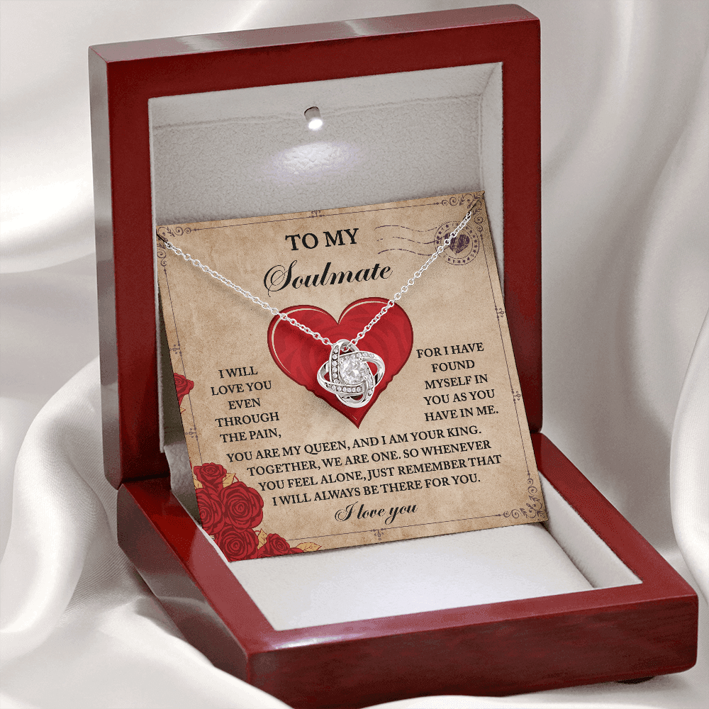 To My Soulmate Necklace, Valentine Gift For Wife From Husband, Valentine's Gift For Wife, Great Valentine Gifts For Her, Valentine's Day For Her
