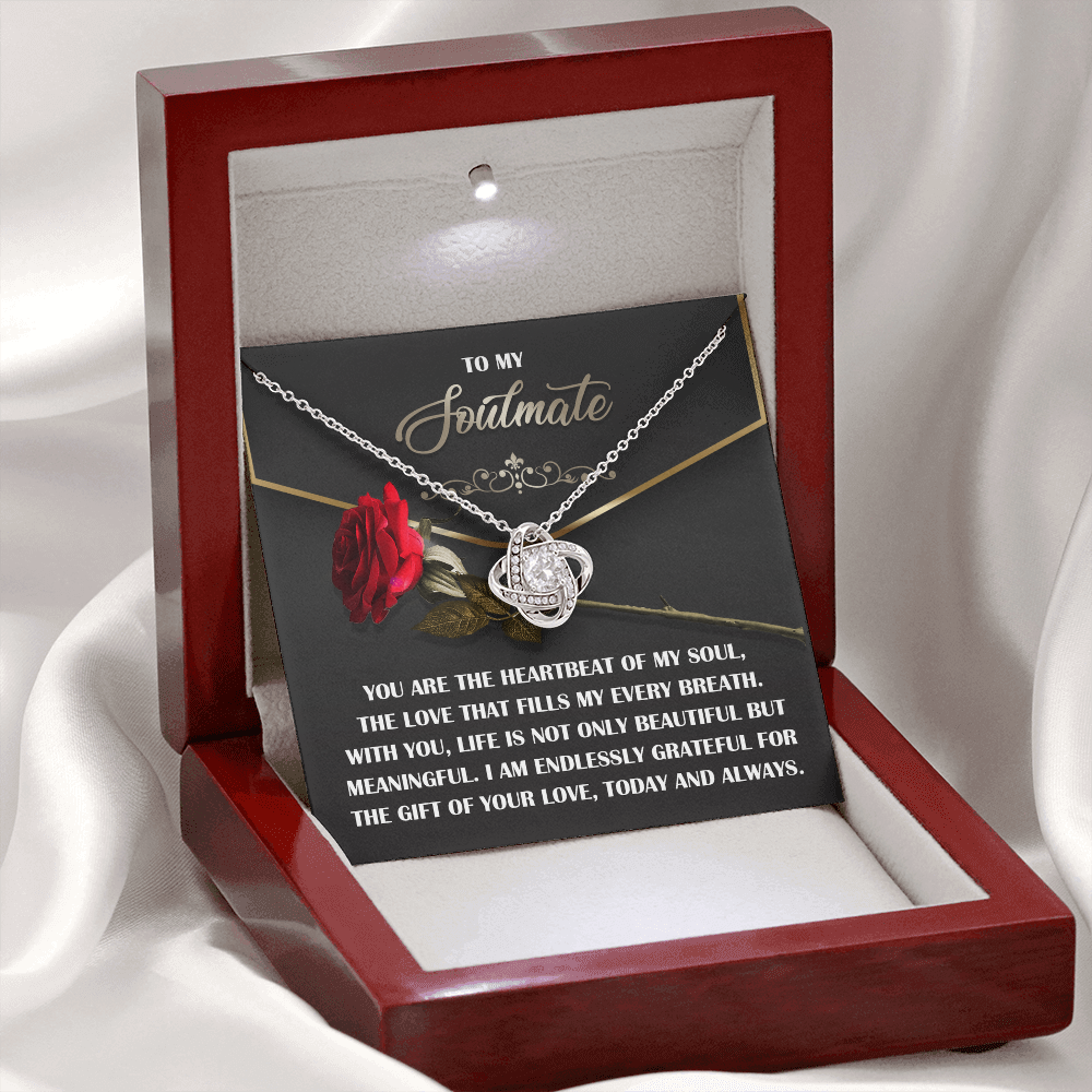 To My Soulmate Necklace, Valentine Gift For Wife, Great Valentine Gifts For Her, Valentine's Gift For Wife, Best Valentine Gift For Wife