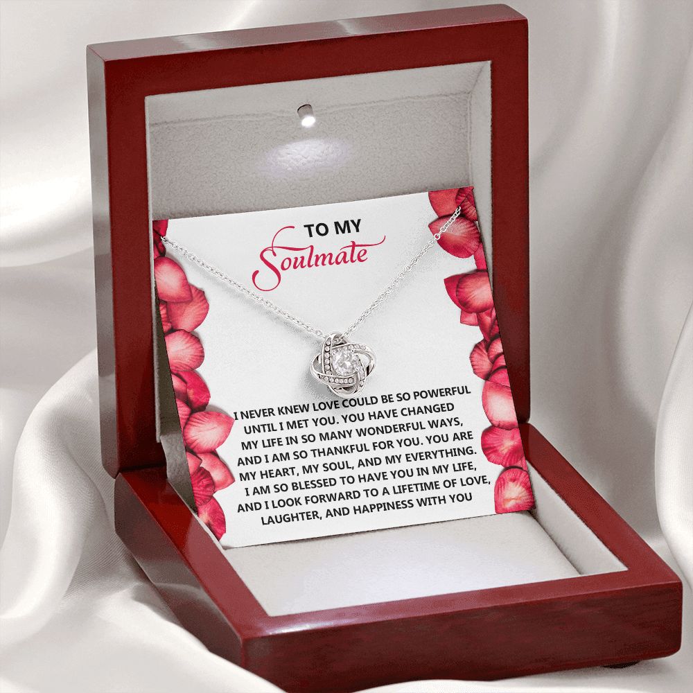 To My Soulmate Necklace, Necklace For Valentine's Day, Valentine Gifts For Her, Valentine's Gifts For Women, Valentine Gifts For Wife