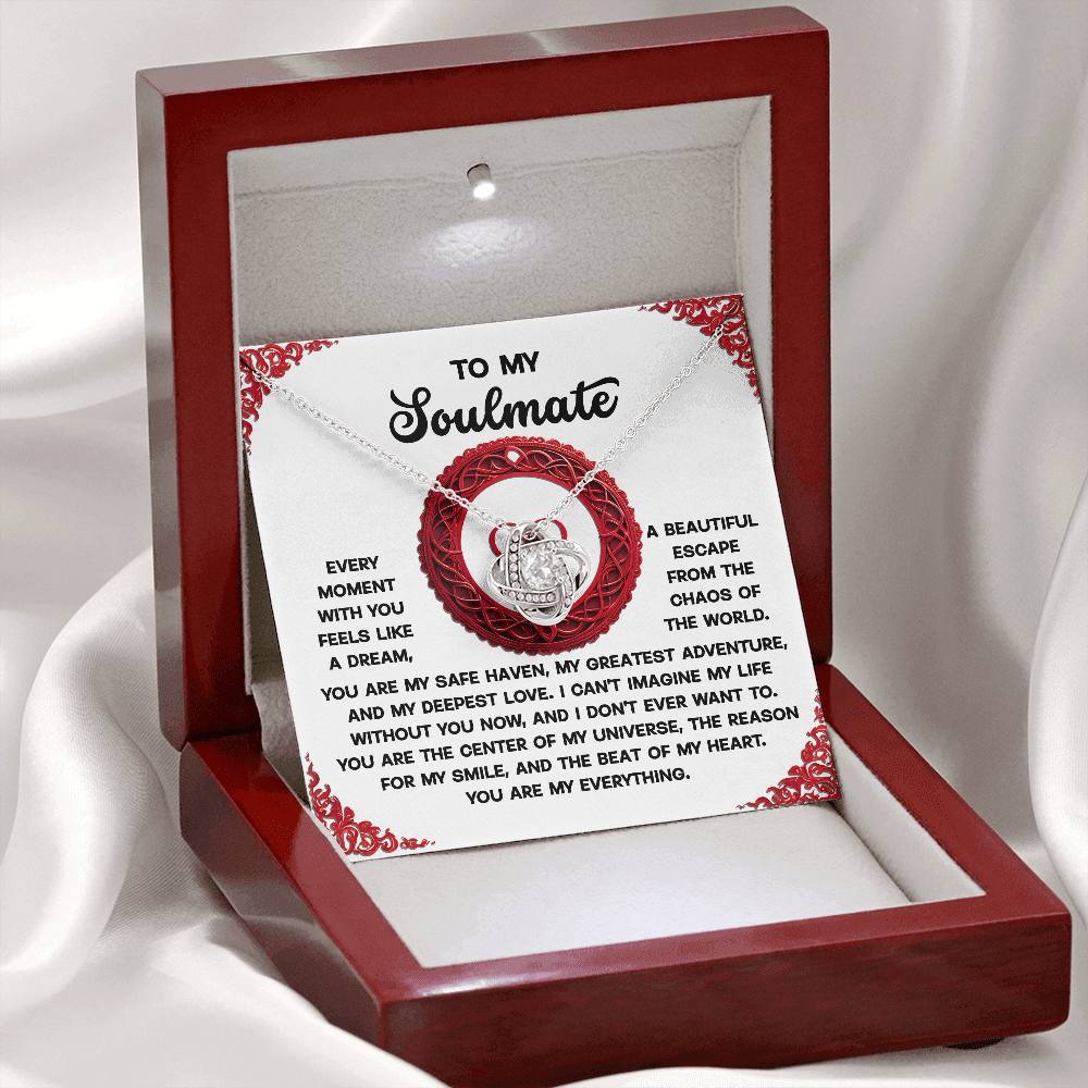 To My Soulmate Necklace, Valentine's Day Gifts, Valentine's Day Gifts For Women, Soulmate Necklace Women, Unique Valentine Gifts For Her