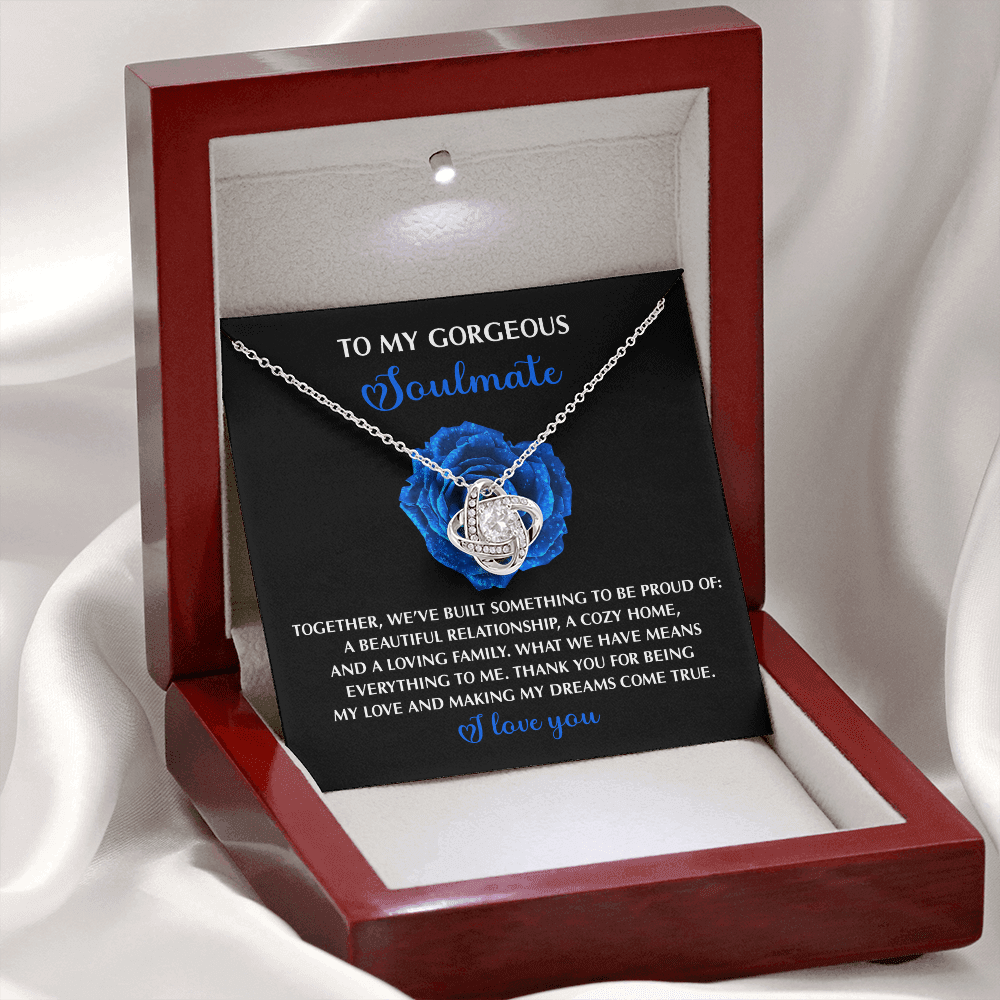 To My Gorgeous Soulmate Necklace, Necklaces For My Girlfriend, To My Soulmate Necklace, Valentine For Her Gift, Sentimental Gifts For Girlfriend