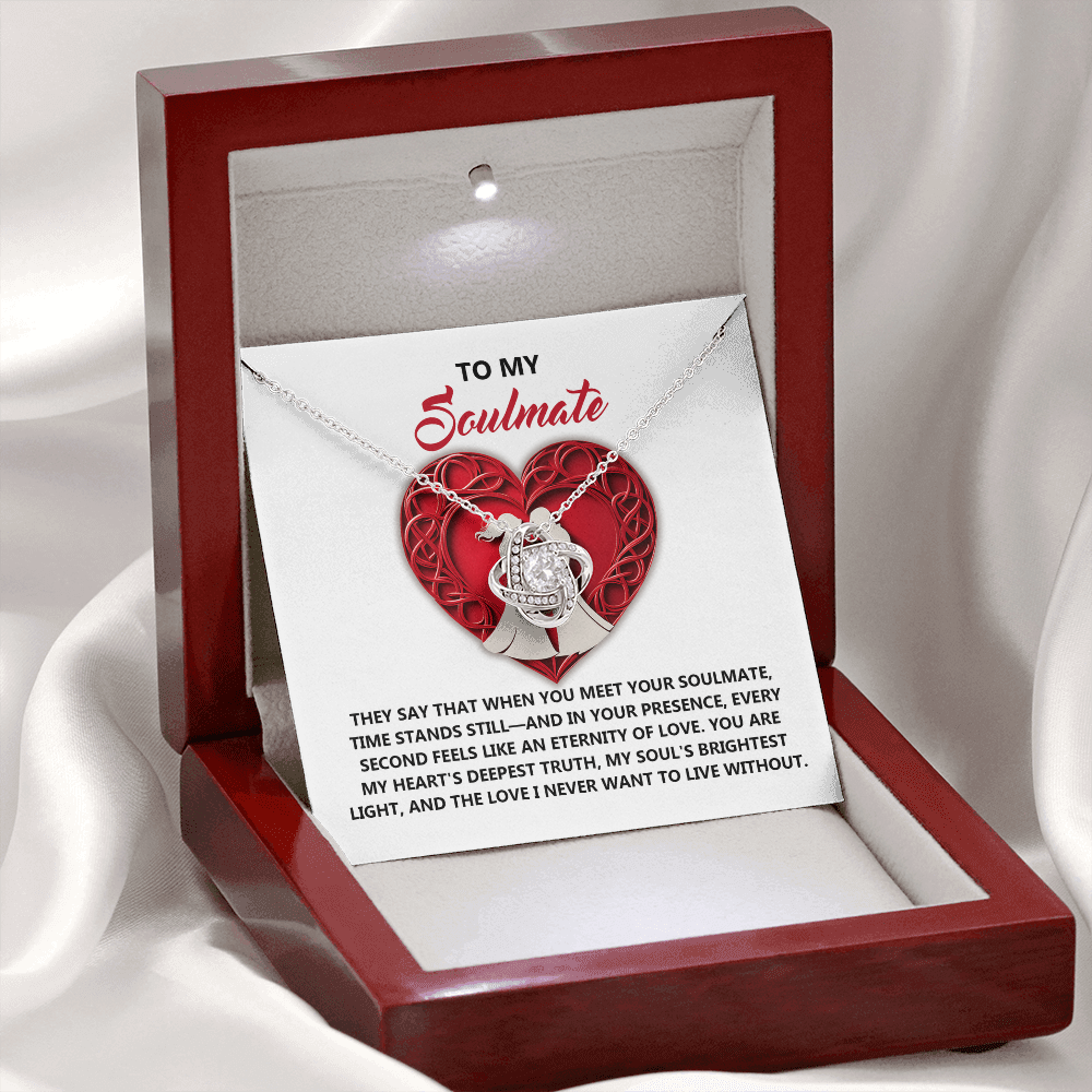 To My Soulmate Necklace, Gifts For Girlfriend Unique, Best Valentine Gift For Wife, Love Necklace For Girlfriend, Valentines Necklace For Girlfriend