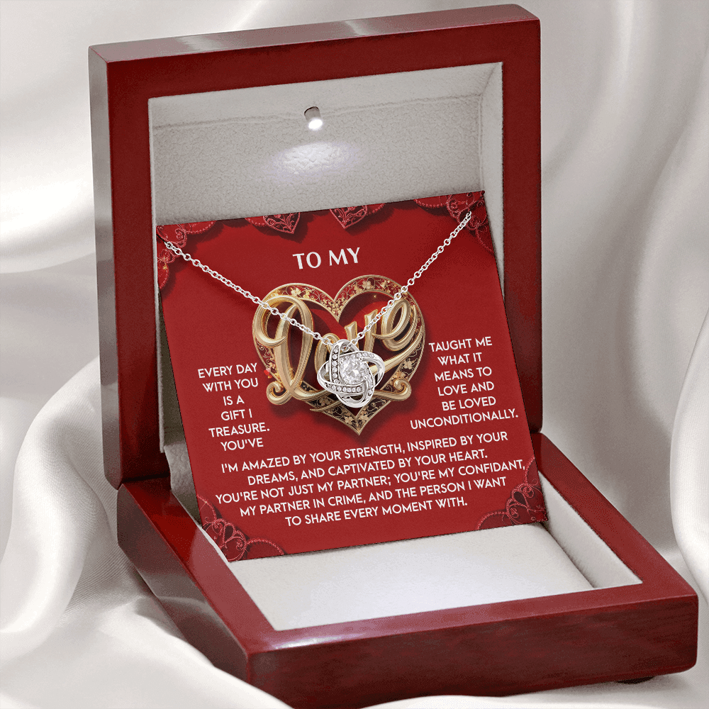 To My Love Necklace, Valentine Gift For My Wife, Unique Valentine Gifts For Her, Best Valentine Gifts For Wife, Promise Necklace For Girlfriend
