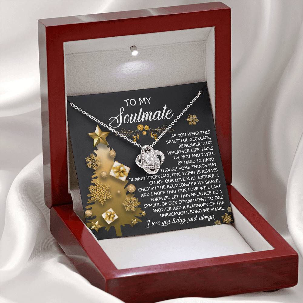 To My Soulmate Necklace, Soulmate Gifts For Her, Wife Christmas Gifts, Girlfriend Christmas Necklace, Christmas Presents Women