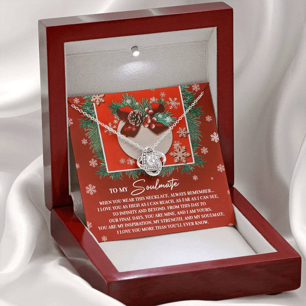 To My Soulmate Necklace, Christmas Gifts For Your Wife, Gifts For My Girlfriend For Christmas, Wife Christmas Gift Ideas