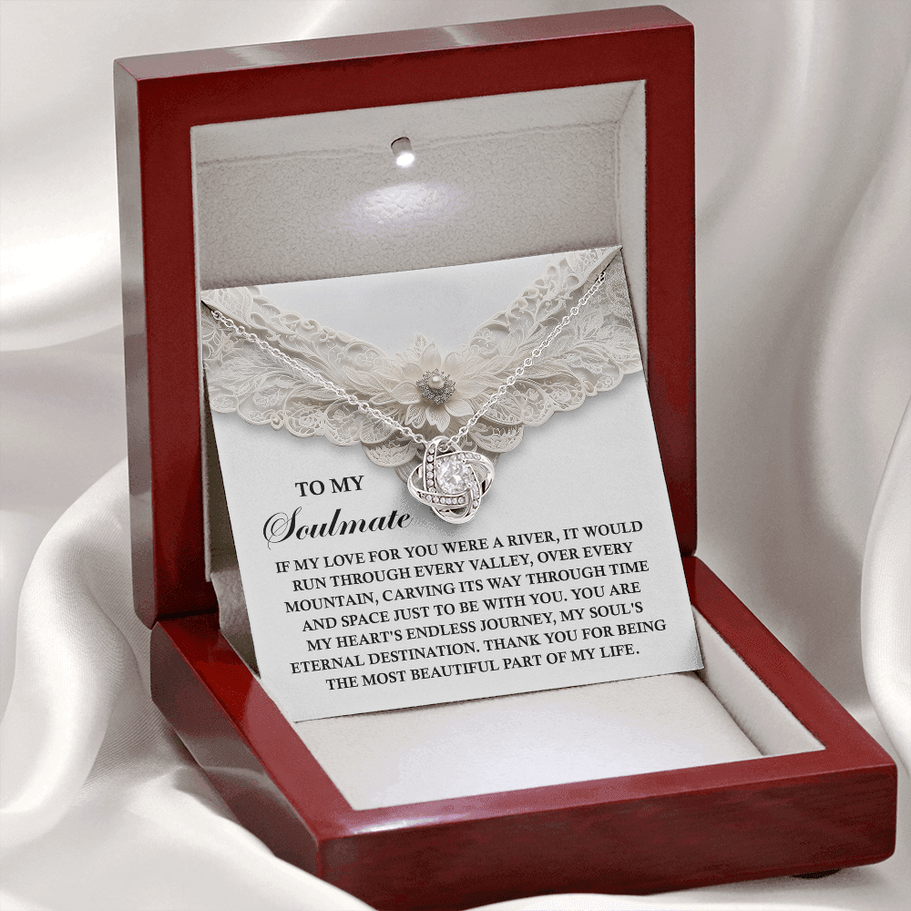 To My Soulmate Necklace, Valentine's Gift For Women, Valentine's Day Gifts, Romantic Valentine's Day Gift, Valentine's Gift For Women