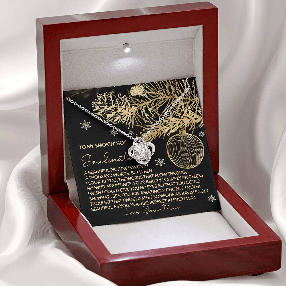 To My Smokin's Hot Soulmate Necklace, Christmas Gift For Wife Ideas, Christmas Jewelry For Women, My Soulmate Gifts For Her