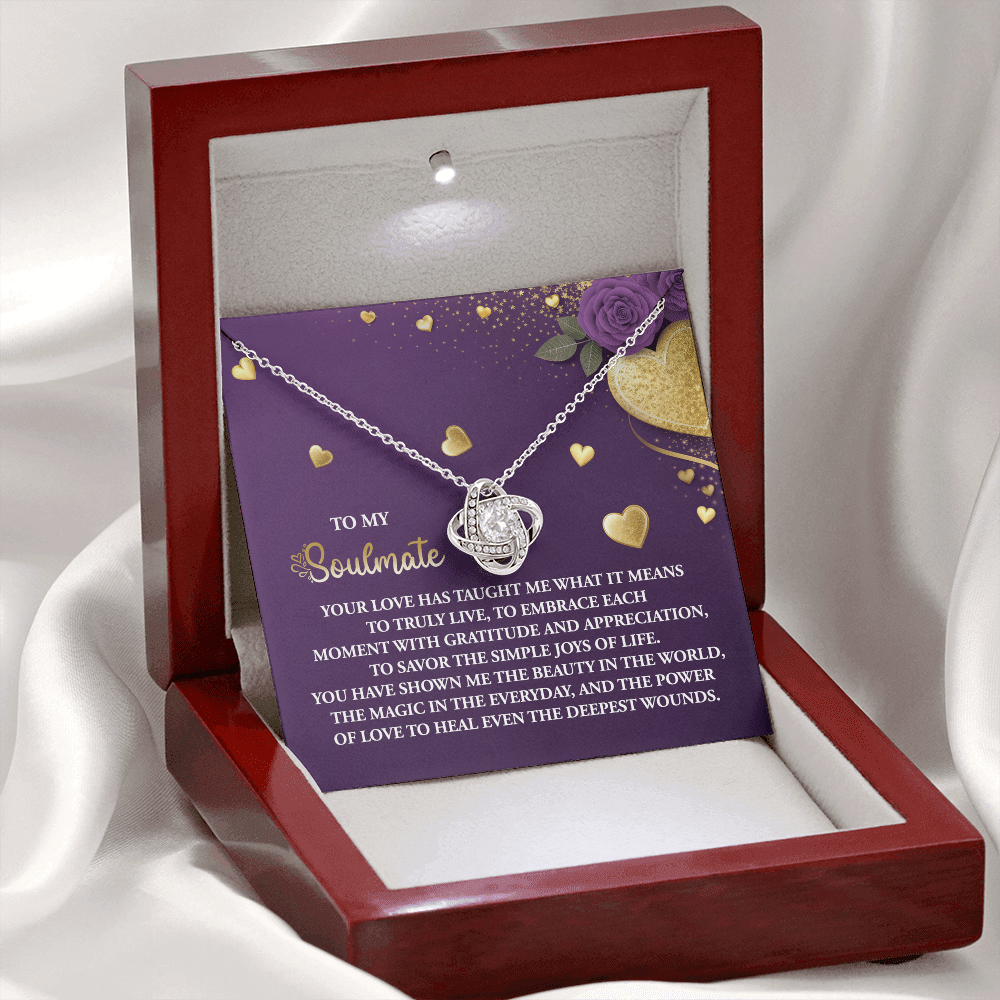To My Soulmate Necklace, Valentine Gifts For Women, Valentine Jewelry For Women, Romantic Valentine's Day Gift, Valentine For Her Gift