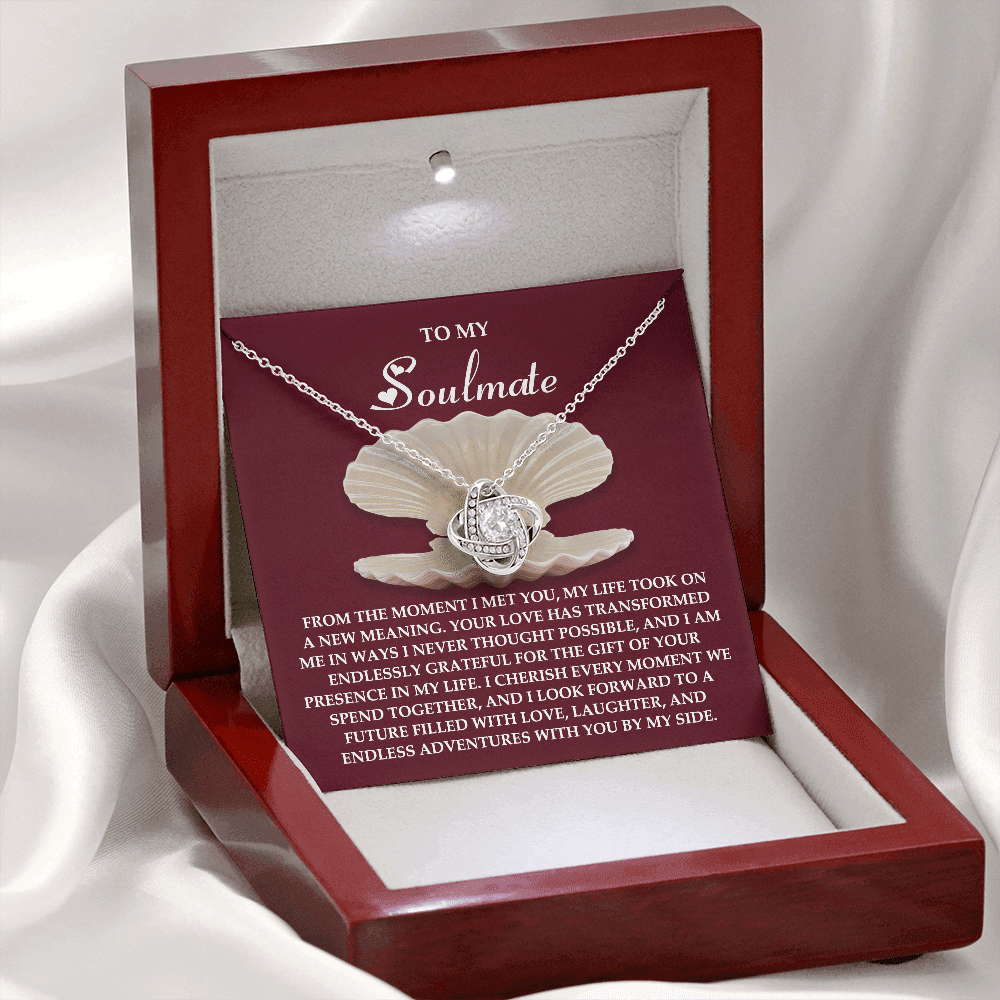 To My Soulmate Necklace, Necklace For Valentine's Day, Valentine Gifts For My Wife, Women's Valentine's Day Gifts, Valentine Gifts For Her