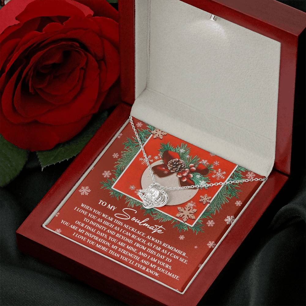 To My Soulmate Necklace, Christmas Gifts For Your Wife, Gifts For My Girlfriend For Christmas, Wife Christmas Gift Ideas