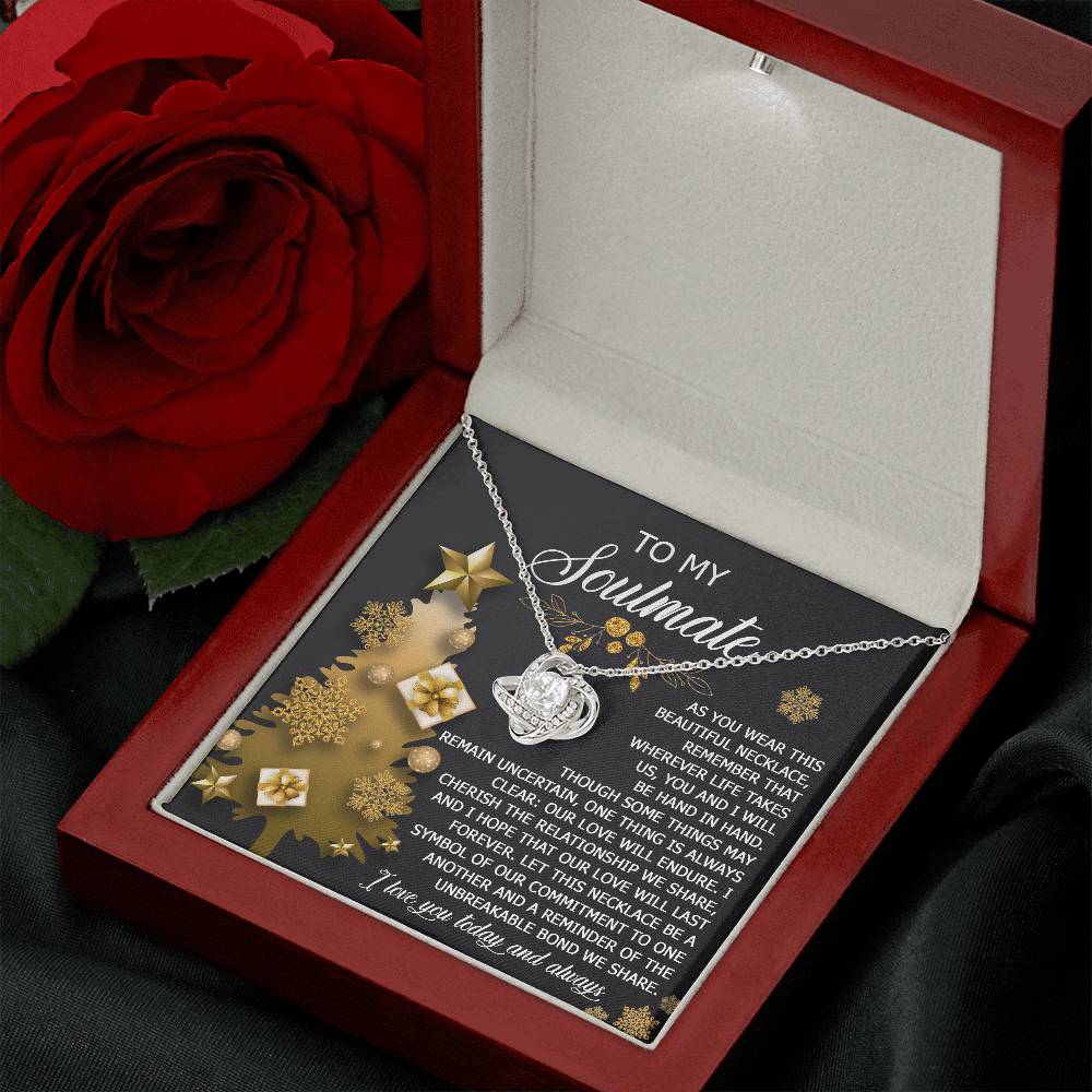 To My Soulmate Necklace, Soulmate Gifts For Her, Wife Christmas Gifts, Girlfriend Christmas Necklace, Christmas Presents Women